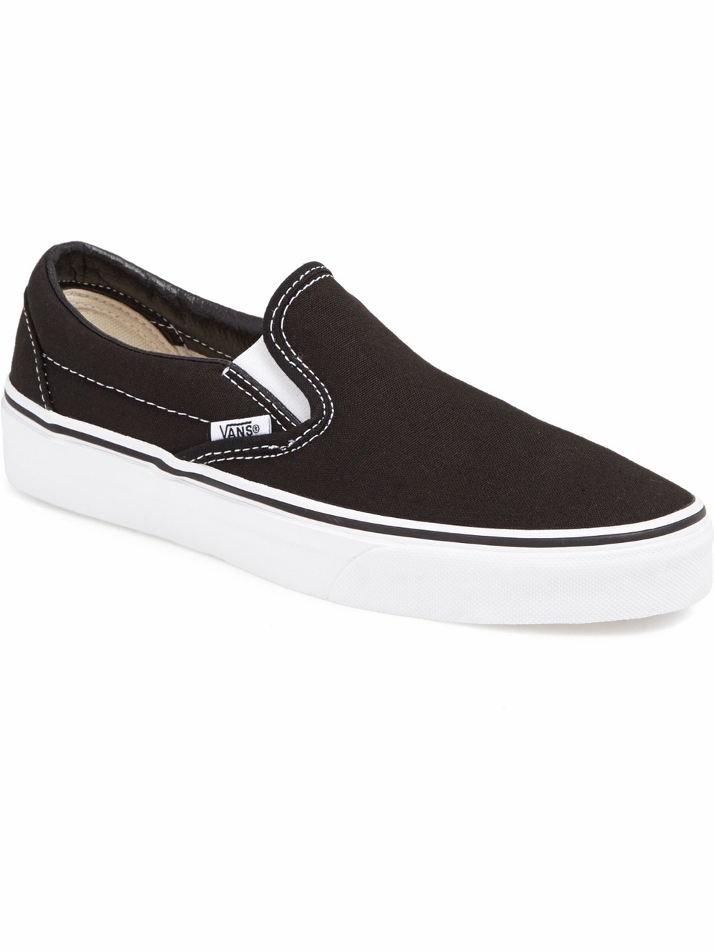 Vans Kids Slip-On Sneakers in Black and White